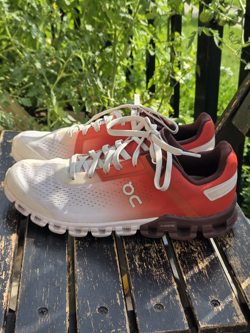On Running Women's Maroon & Coral Running Shoe - Picture 2 of 7